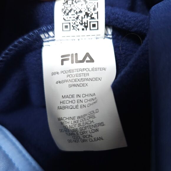 NWT FILA Mens Medium Navy Blue Softshell Fleece Lined Full Zip Adventure Jacket - Picture 6 of 10